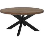 Brix - Ronde Monderne Eetkamertafel Brix -   Mangohout   - 140 cm - Br...