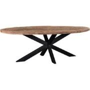 Livingfurn - e Eetkamertafel - Rond -   Riverwood   - 240 cm - Bruin