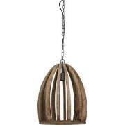 Light & Living - Hanglamp HARANKA - Ø38x46cm - Bruin