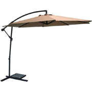 SenS-Line - Menorca Parasol Taupe Ø300 Cm - Grijs