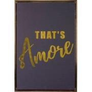 Present Time - Wall Art That's Amore Medium - Black & gold