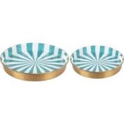 Present Time - Dienblad Candy Swirl - Set van 2