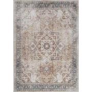 Afwasbaar Vintage Tapijt ALORA - Bruin/Ivoor - 160x213 cm