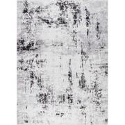 Modern Abstract Tapijt NATALIA - Wit/Grijs - 152x213 cm