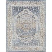 Afwasbaar Vintage Tapijt JENNIFER - Blauw/Grijs - 160x213 cm