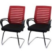 Cosmo Casa Set Van 2 Conferentiestoelen - Sledestoel Bezoekersstoel - ...