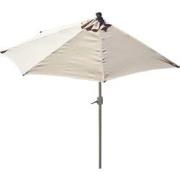 Cosmo Casa Parasol Half Rond Parla - Half Parasol - Balkonparasol - UV...