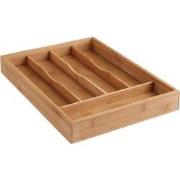 Decopatent® Bamboe Bestekbak 5 Vaks - Besteklade Organizer - Bestek Op...