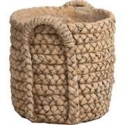 J-line - Bloempot Handvaten Aardewerk Naturel Large - 34.5x32.5x31cm