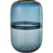 J-line - Vaas Dyba Glas Blauw Large - 16x16x25.5cm