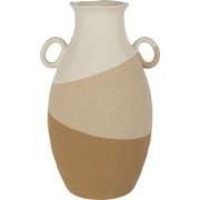 J-line - Vaas Oor Keramiek Beige/lichtbruin Large - 21x19x34.5cm