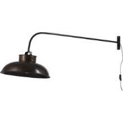 J-line - Muurlamp Lounge Metaal Zwart - 100x36.5x45cm