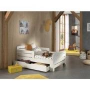 LUCEVI - Jumper Doorgroeibed + Lade - Wit - 60x140/ 90x200 cm