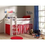 LUCEVI - Pino Halfhoogslaper + Ladder + Set van Clown Gordijntjes - Wi...