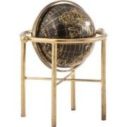 J-line - Wereldbol Vintage Ijzer/plastiek Goud/zwart Small - 26x26x30c...