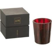 J-line - Geurkaars Noa Ruby Red Rood Medium-55h - 12.5x12.5x15.5cm