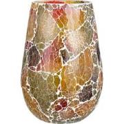 J-line - Kaarsenhouder Sunset Glas Multi Large - 17.5x17.5x26.5cm