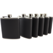 HIXA Heupfles - 6 Stuks - Flacon - Veldfles - RVS - Drinkfles - Platvi...