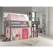 LUCEVI - Pino Halfhoogslaper H115CM + Ladder + Spring Gordijntjes + 3 ...