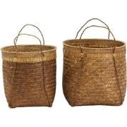 House Doctor Manden Balie naturel 43cm - set van 2