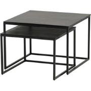 Salontafel, set van 2, medium, Black antique