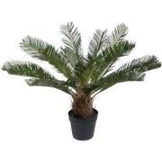 Kopu® Kunstplant Cycaspalm 60 cm in zwarte pot - 18 varens - Nepplant