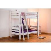 MOJO Stapelbed schuine ladder White Wash 70 x 160 cm - inclusief monta...