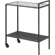 Vic houten keuken trolley zwart - 60 x 75 cm