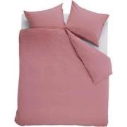 Ambiante Dekbedovertrek Uni Cotton Pink-Lits-jumeaux (260 x 200/220 cm...