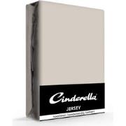 Cinderella Jersey Hoeslaken Taupe-160 x 210/220 cm