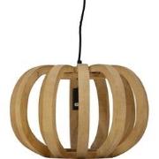 Hanglamp Naturel Mangohout - 1-Lichts - 38x38x25cm - Samé