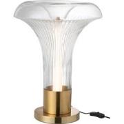 J-line - Lamp Led Goud Metaal/glas Transparant - 41x41x55cm