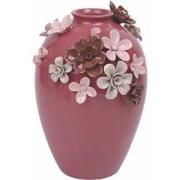 House of Nature Vaas Flowers rood 26cm