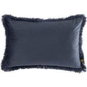 PTMD Nous Sierkussen - 60x3x40 cm - Fluweel - Blauw