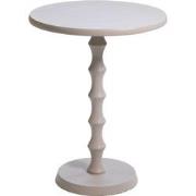 Bijzettafel Rond - Metaal Beige - 40x40x51,5cm - Fiene