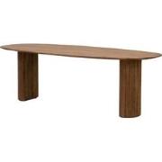 Eettafel Deens Ovaal 200cm - Bruin Mangohout - Feline