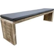 Wood4you - Tuinbank - Amsterdam steigerhout 200Lx49Hx38D cm - incl kus...