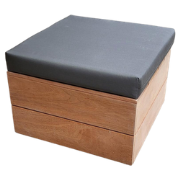 Wood4you - Hocker Washington Bankirai 72Lx32Hx72D cm