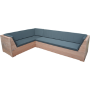 Wood4you - Loungeset 6 Bankirai - incl kussens