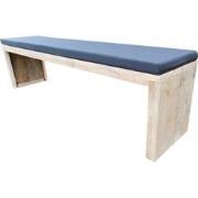 Wood4you - Tuinbank - Amsterdam steigerhout 180Lx49Hx38D cm - incl kus...