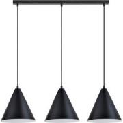 moderne hanglamp Paolini Zwart 3-lichts