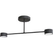 scandinavische plafondlamp Gatti Zwart 2-lichts