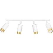 moderne plafondlamp Pugliese Wit 4-lichts