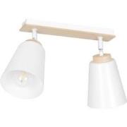 scandinavische plafondlamp Gallo Wit 2-lichts