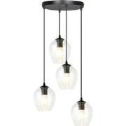 moderne hanglamp Montanari Zwart 4-lichts  - Øcm