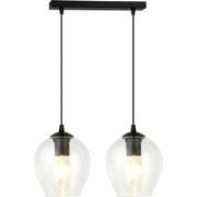 moderne hanglamp Montanari Zwart 2-lichts