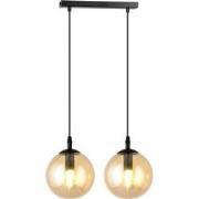 moderne hanglamp Fabbri Zwart 2-lichts