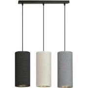 retro hanglamp Rizzo Zwart 3-lichts