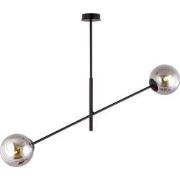 moderne hanglamp Parisi Zwart 2-lichts