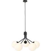 scandinavische hanglamp Galante Zwart 5-lichts